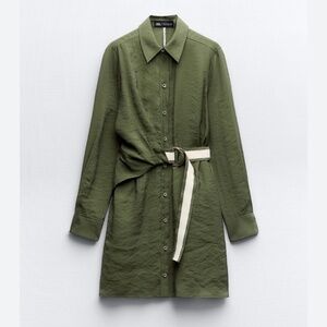 NWOT Zara Belted Dress